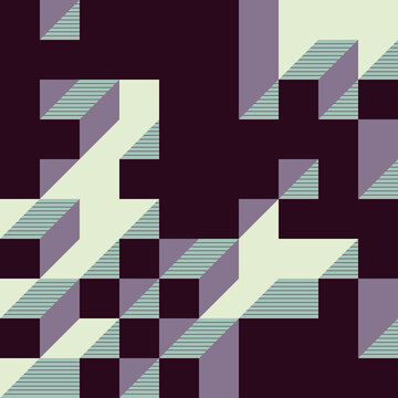 Implementation of Edward Zajec&rsquo;s &ldquo;Il Cubo&rdquo; from 1971. Essentially a Truchet tile set of 8 tiles and rules for placement art illustration