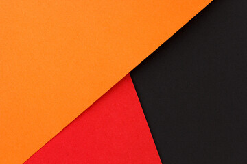 Orange, red and black color paper background