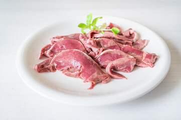 焼き肉用の豚ハツ