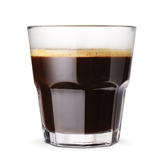 Coffee americano isolated on a white background.