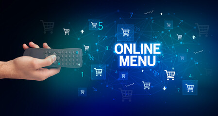 male hand holding wireless peripheral