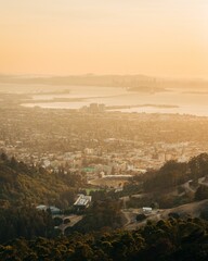 Sunset view over Berkeley, California