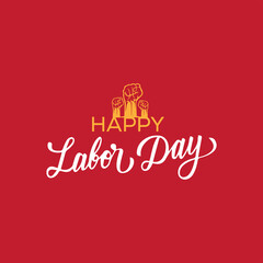 Fototapeta na wymiar 1 may Happy international Labor Day banner Design template Vector illustration.