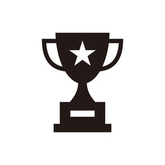 trophy icon vector illustration sign