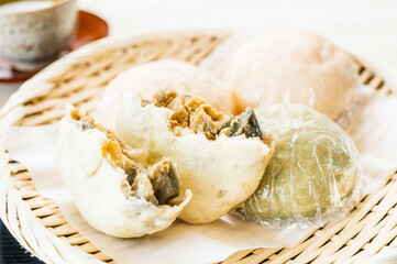 蒸しおやき　なす味噌