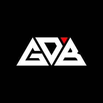 GDB triangle letter logo design with triangle shape. GDB triangle logo design monogram. GDB triangle vector logo template with red color. GDB triangular logo Simple, Elegant, and Luxurious Logo...