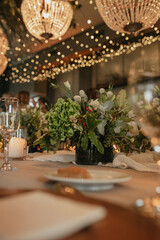 wedding decoration setting table