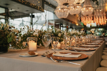 wedding decoration setting table