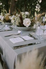 wedding decoration table setting
