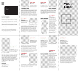 Brochure 4 folds - template