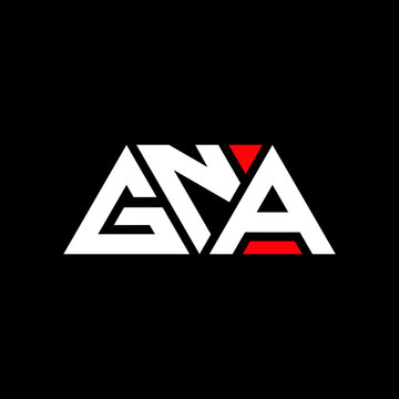 GNA triangle letter logo design with triangle shape. GNA triangle logo design monogram. GNA triangle vector logo template with red color. GNA triangular logo Simple, Elegant, and Luxurious Logo...