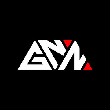 GNN triangle letter logo design with triangle shape. GNN triangle logo design monogram. GNN triangle vector logo template with red color. GNN triangular logo Simple, Elegant, and Luxurious Logo...
