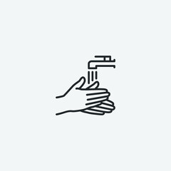  Wash_hands vector icon illustration sign