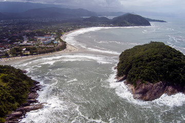 Mar Casado Beach (Praia do Mar Casado). Guarujá, Brazil.