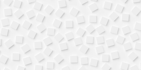 Random rotated white planes background wallpaper banner with copy space, frame filling geometry pattern