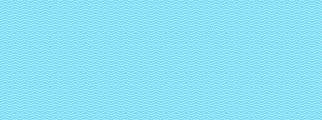 Abstract background with simple water texture. Blue summer seamless pattern. Ocean and pool thin line texture - obrazy, fototapety, plakaty