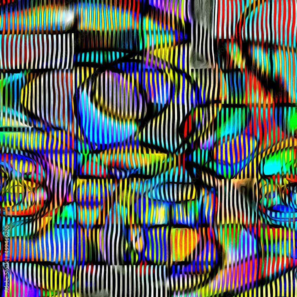 Poster shape color and line abstract