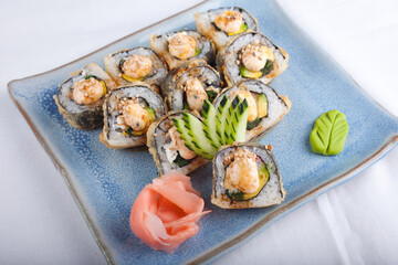 日本食のロール寿司