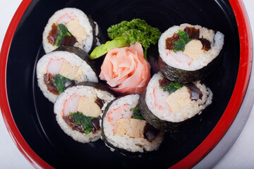 日本食のロール寿司