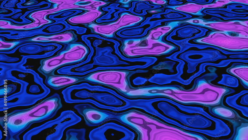 Poster lava pattern with moving spots. design. colorful background with moving bright spots on surface. sty