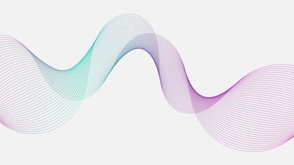 Abstract lines or waves illustration. Abstract smoke background.