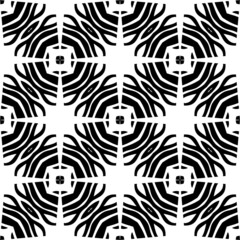 Abstract Seamless pattern with striped black white diagonal lines. Rhomboid scales. Optical illusion effect. Geometric tile in op art.  illusive background. Futuristic vibrant design.Graphic modern.