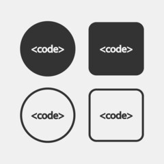 programing language vector icon illustration sign 