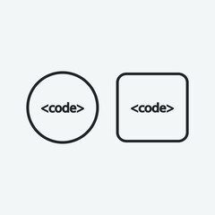 programing language vector icon illustration sign 