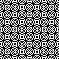 Fototapeta premium Simple Black geometric seamless pattern.Subtle monochrome background, simple repeat texture. Design for prints, decoration, web, textile.Vector minimalist background.Abstract monochrome ornament.