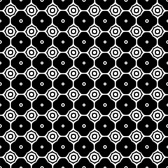 Vector Black seamless pattern. Modern stylish abstract texture. Repeating geometric tiles from striped elements.Striped lattice grid. Linear graphic design.Vector seamless vintage pattern.