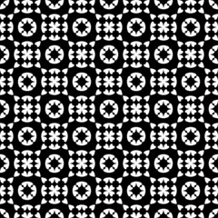 Simple Black geometric seamless pattern.Subtle monochrome background, simple repeat texture. Design for prints, decoration, web, textile.Vector minimalist background.Abstract monochrome ornament.