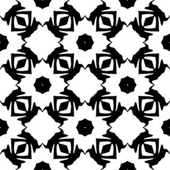 Vector Seamless Black and White Triangle Lines Hexagonal Geometric Pattern Abstract Background.Black and White Organic Rounded Jumble Maze Lines.Chaotic Pattern.Repeating geometric tiles from striped.