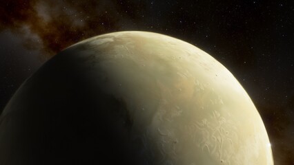 Naklejka premium Planets and galaxy, science fiction wallpaper