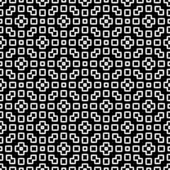 Fototapeta premium Abstract Black White seamless pattern. Modern geometric texture. Repeating abstract background. Polygonal linear grid from striped elements.A seamless background. Black geometric modern Pattern.
