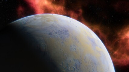 Obraz na płótnie Canvas Planets and galaxy, science fiction wallpaper