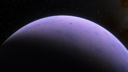 Planets and galaxy, science fiction wallpaper