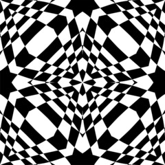Obraz premium Abstract Black White seamless pattern. Modern geometric texture. Repeating abstract background. Polygonal linear grid from striped elements.A seamless background. Black geometric modern Pattern.