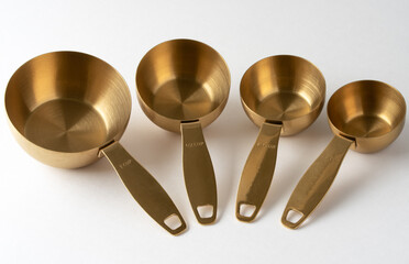 Gold Metal Measuring Cups