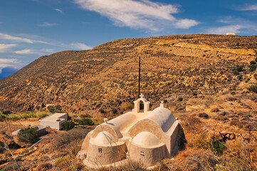 Cycladic church in Anafi island