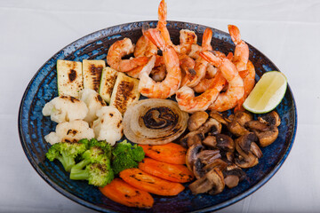 日本食の鉄板焼き