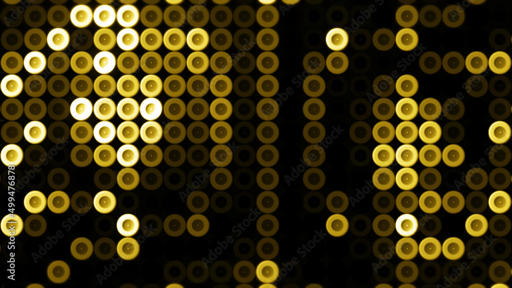 Poster animation with moving shiny dots. motion. stylish computer background with glowing colored dots movi