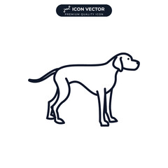 Fototapeta premium pointer dog icon symbol template for graphic and web design collection logo vector illustration