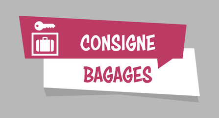 Logo consigne bagages.