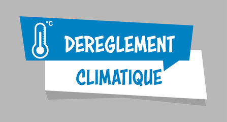 Logo dérèglement climatique.