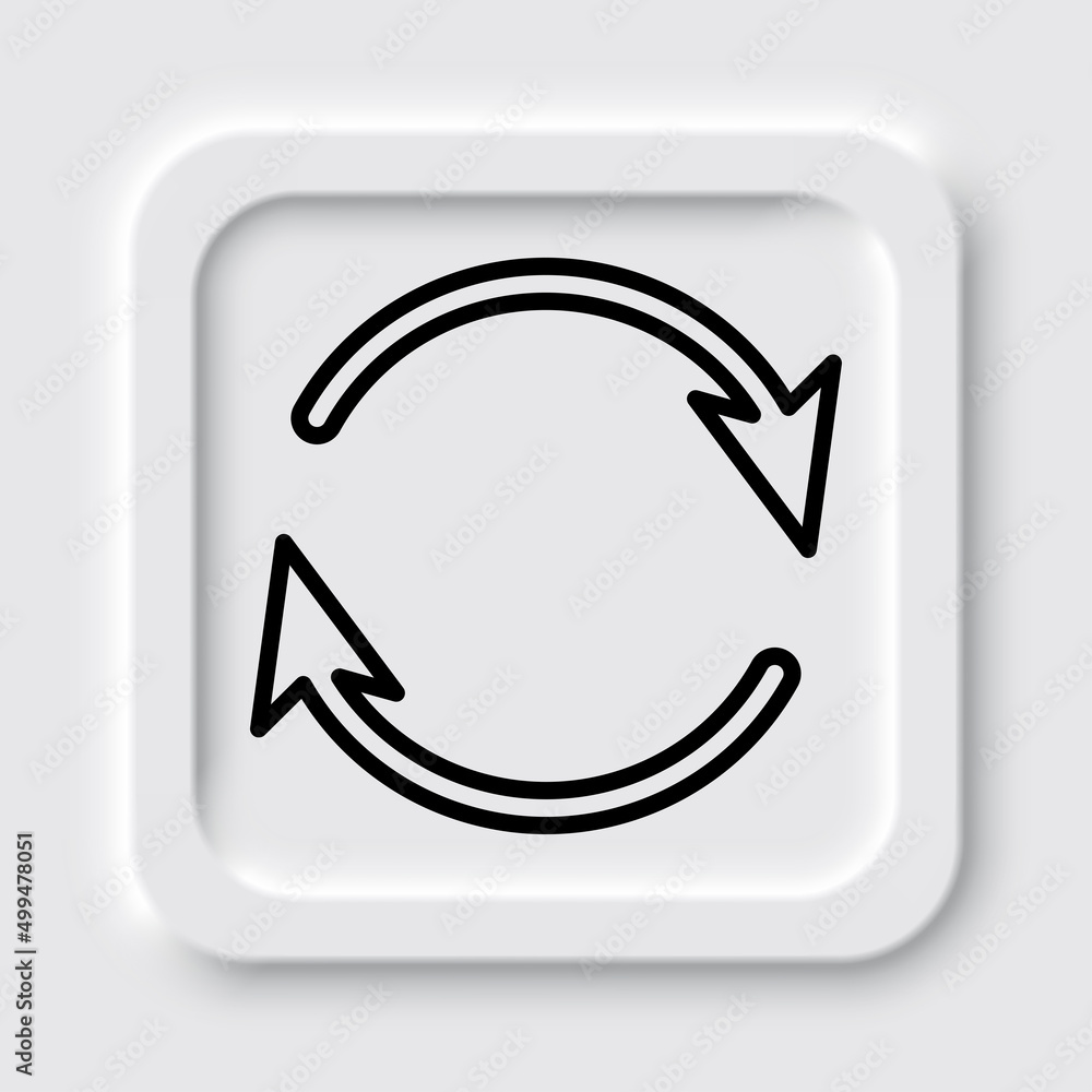 Poster loading simple vector, icon. flat design. neumorphism design.ai