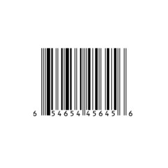 Bar code . Vector illustration.Bar code Icon Design Vector Template Illustration.Barcode on white background. Vector illustration.A barcode or bar code is a method of representing data in a visual.