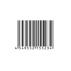 Fototapeta premium Bar code . Vector illustration.Bar code Icon Design Vector Template Illustration.Barcode on white background. Vector illustration.A barcode or bar code is a method of representing data in a visual.