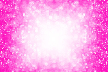 Hot pink fuchsia magenta color glitter girly birthday party background - 499479845