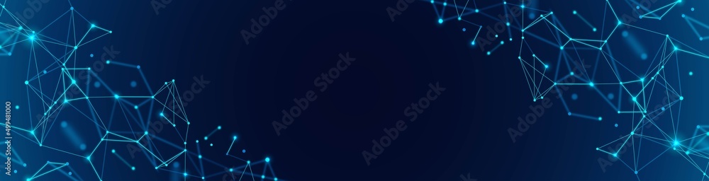 Poster vector abstract background frame. design of plexus lines. texture digital network, torn grid. connec