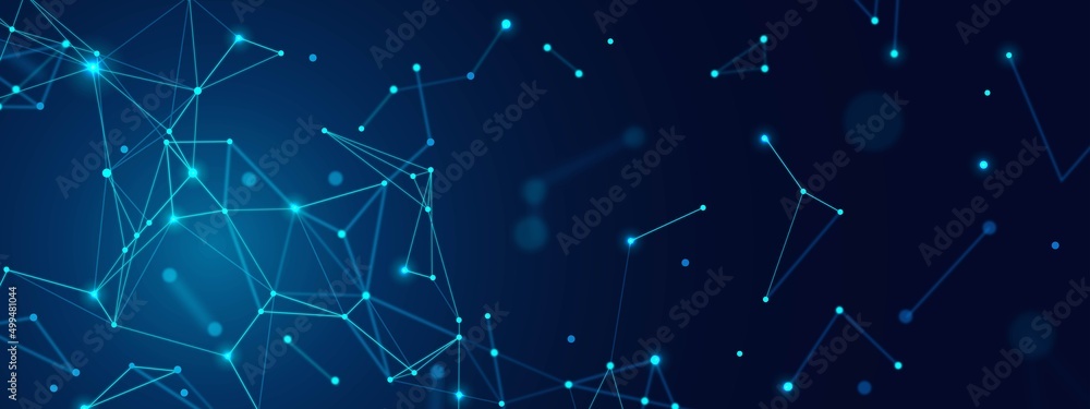Poster vector abstract background. design of plexus lines. texture of digital network, torn grid. connectio